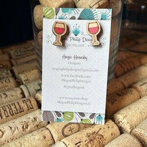 Wine Glass Earrings